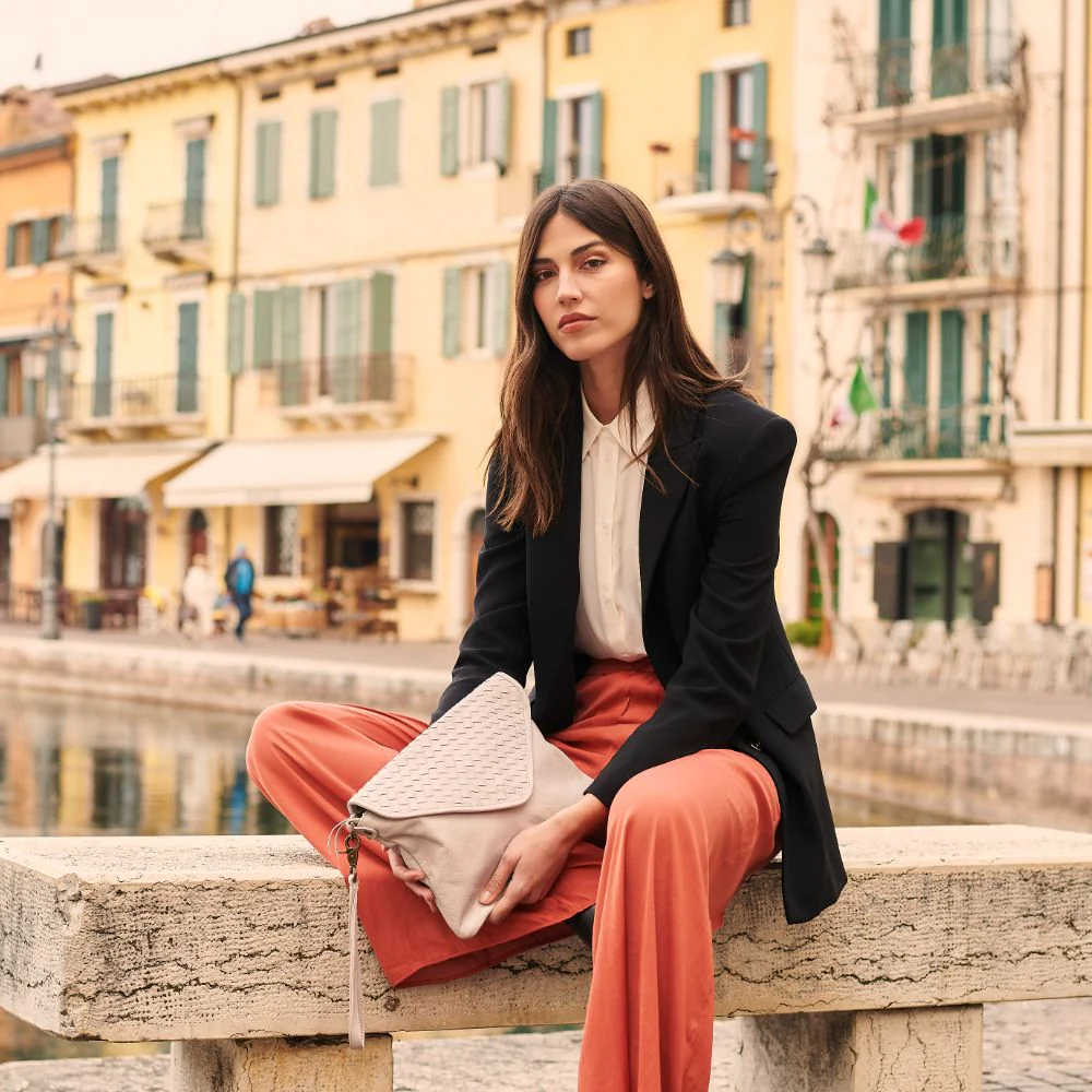 The Marseille Woven Crossbody Clutch - Image 82
