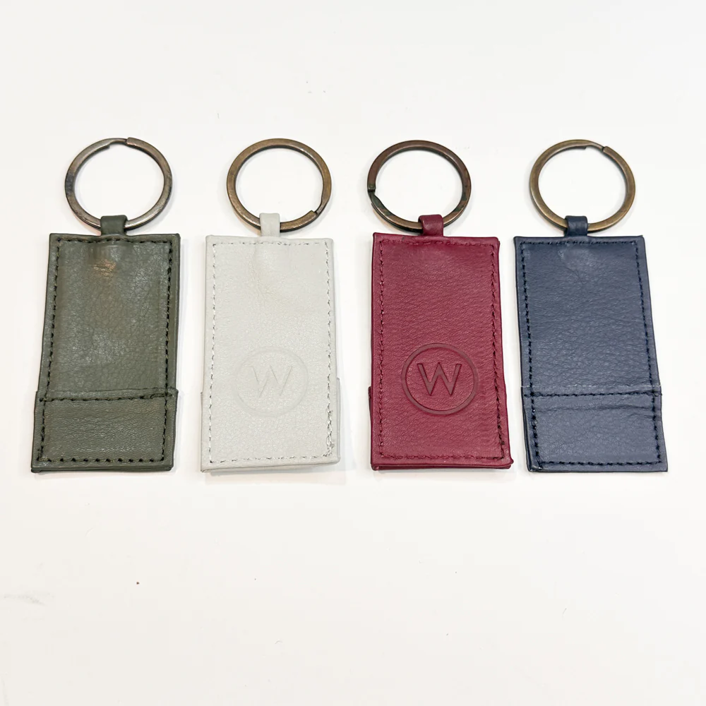 Wanderers Leather Rectangle Keyring - Image 3