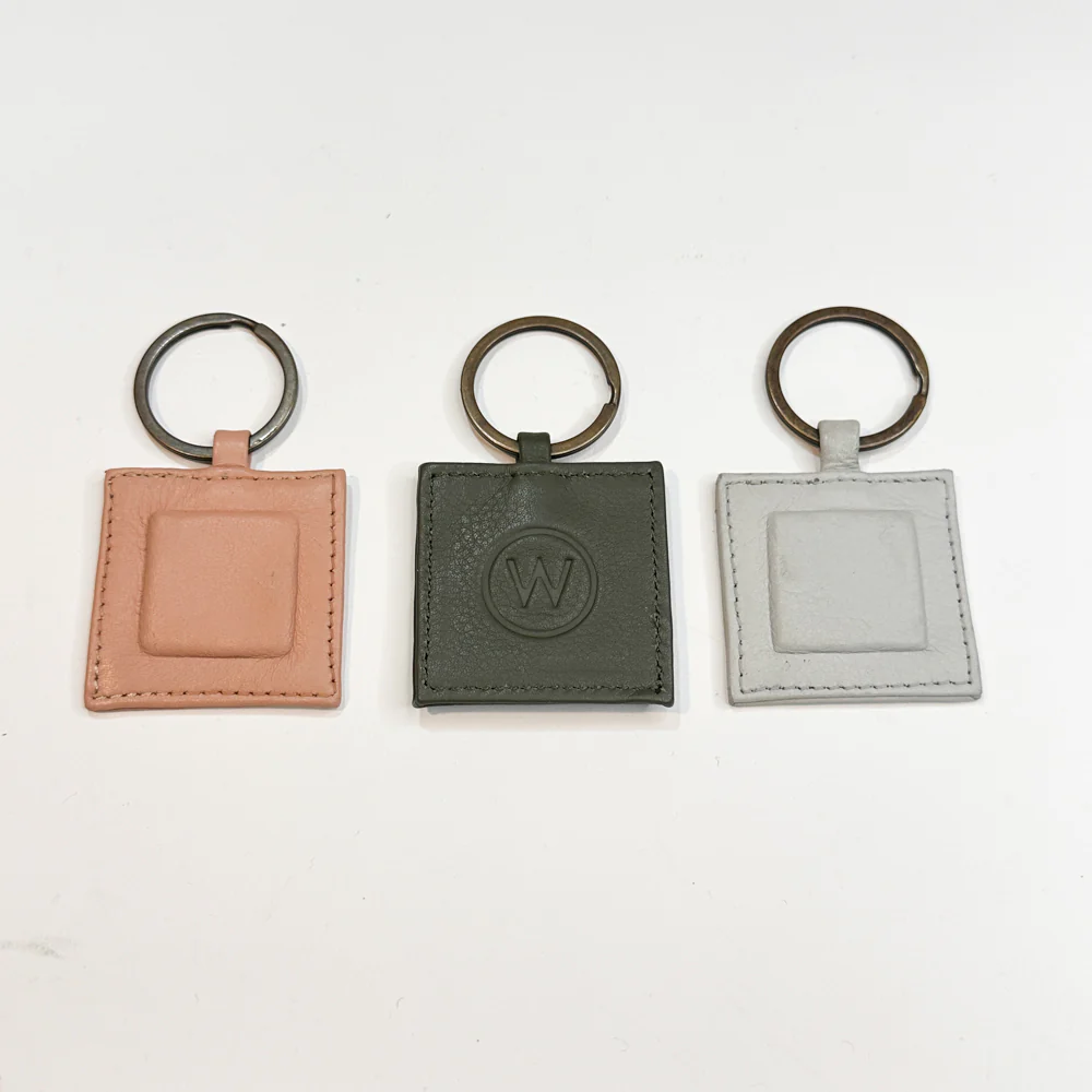 Wanderers Leather Square  Keyring - Image 36
